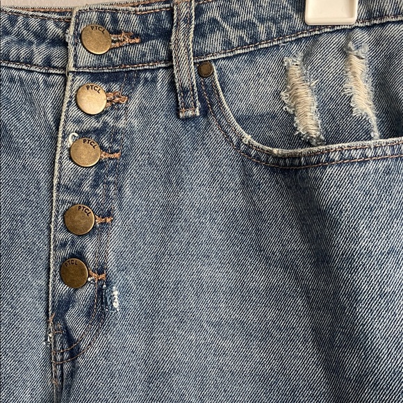 PTCL Stylish Blue Distressed Ankle Jeans - Picture 5 of 11